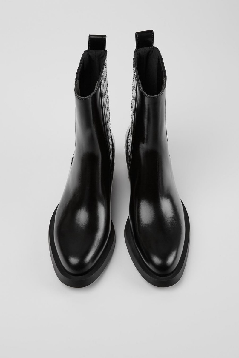 Botas Camper Bonnie Cuero Mujer Negras | VNICB-9324