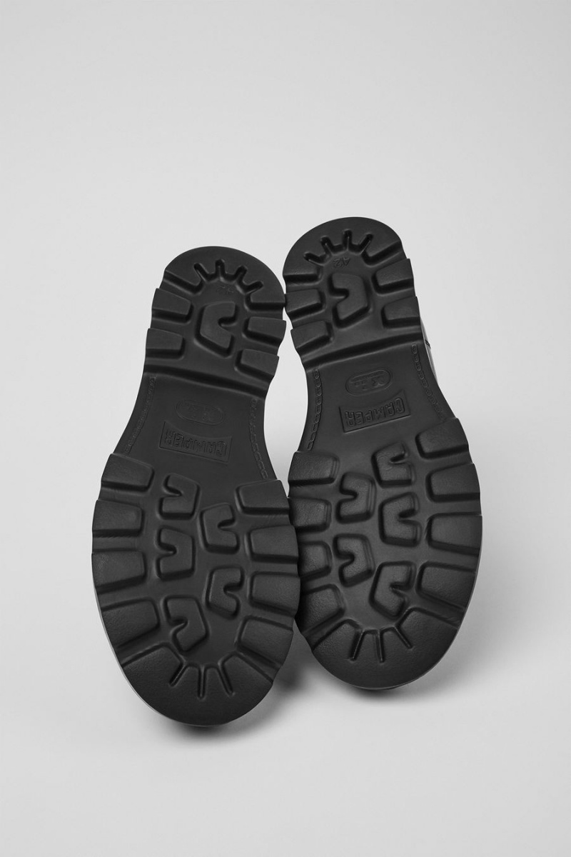 Botas Camper Brutus Cuero Ankle Hombre Negras | ZSJWQ-7268