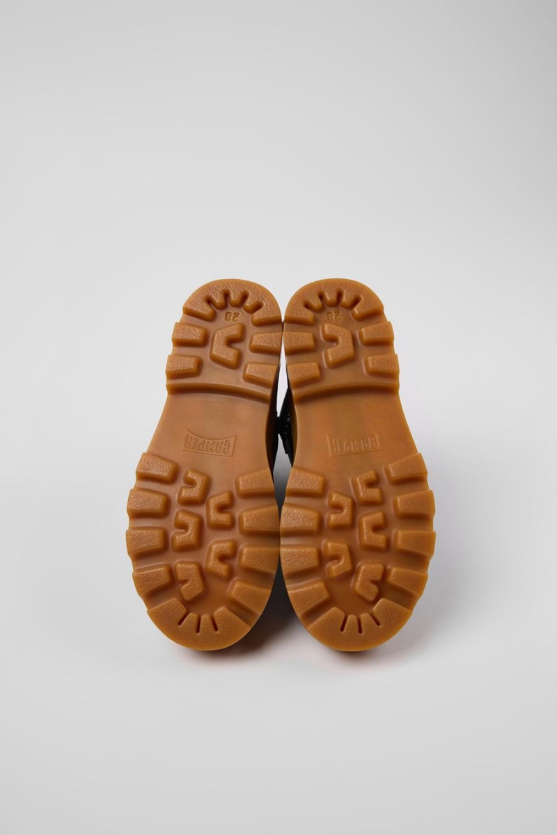 Botas Camper Brutus Cuero Ankle Niño Azul Marino | GZLKP-4679