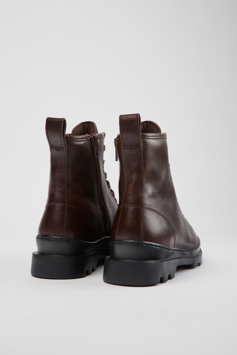Botas Camper Brutus Encaje up Mujer Burdeos | FPMWC-0827