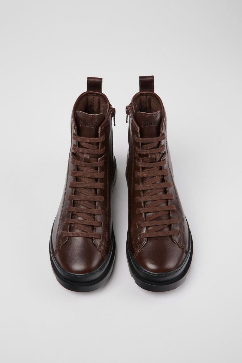 Botas Camper Brutus Encaje up Mujer Burdeos | FPMWC-0827