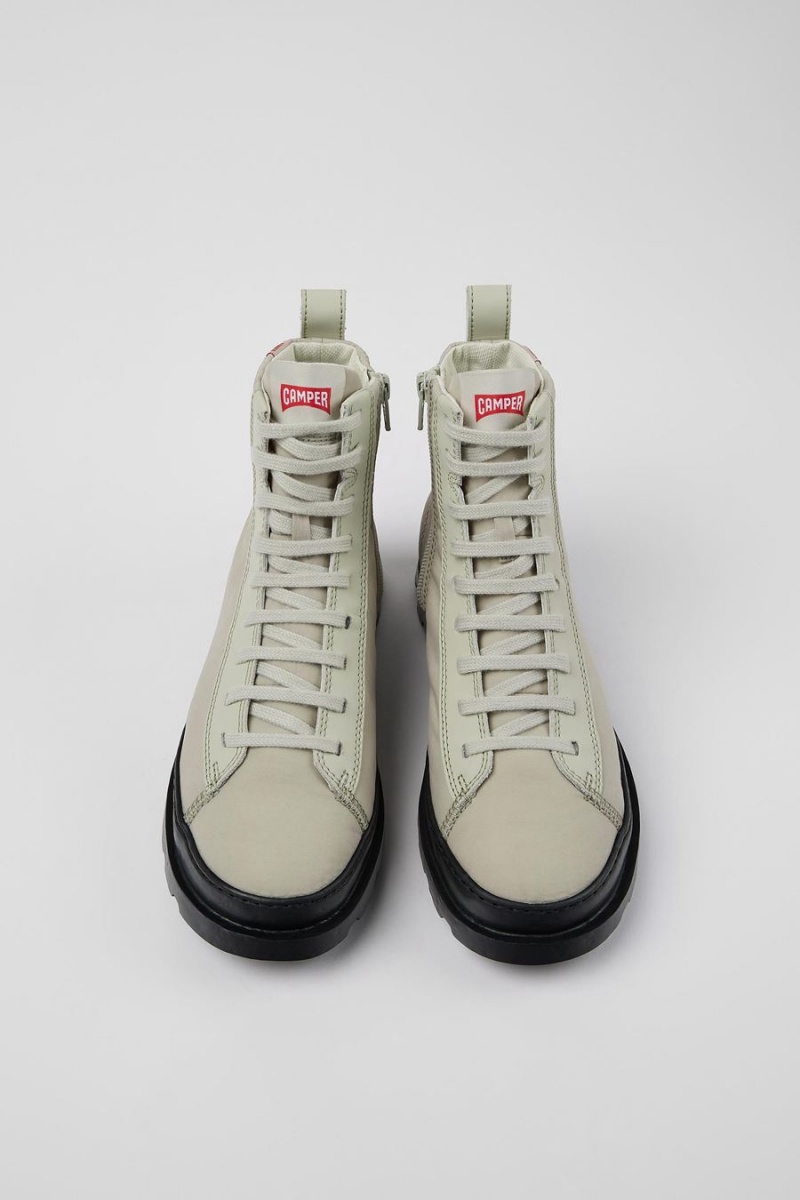 Botas Camper Brutus Encaje up Mujer Gris | SKFRN-5027