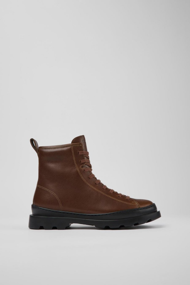 Botas Camper Brutus Encaje up Mujer Marrones | CJBGK-3746