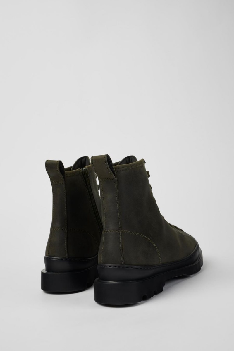 Botas Camper Brutus Encaje up Mujer Verde | EAOGT-2409