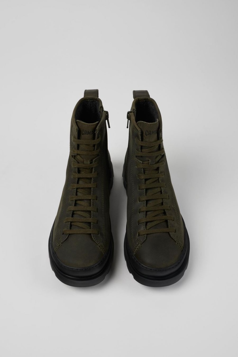 Botas Camper Brutus Encaje up Mujer Verde | EAOGT-2409
