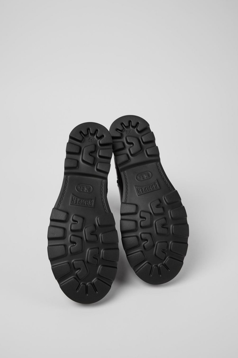 Botas Camper Brutus Medium Encaje Hombre Negras | HCYUB-8705