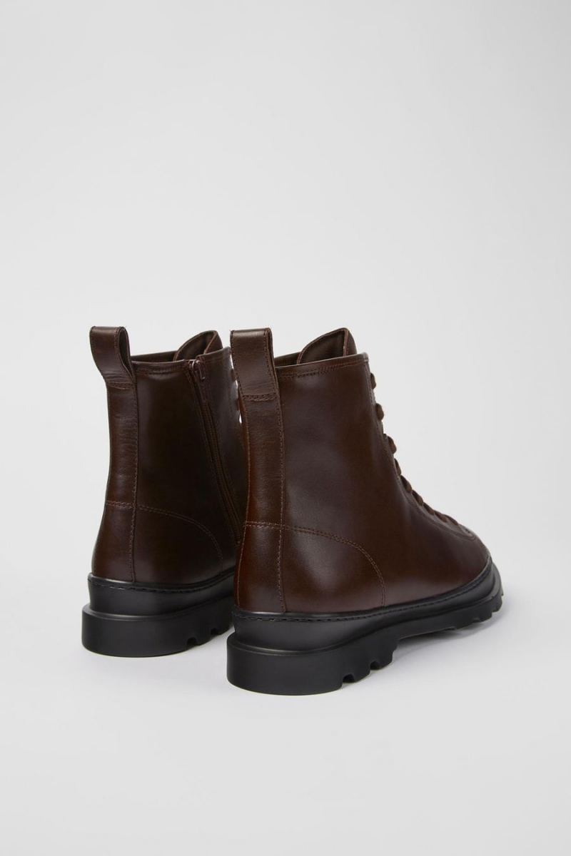 Botas Camper Brutus Medium Encaje Hombre Burdeos | MYEBJ-7645