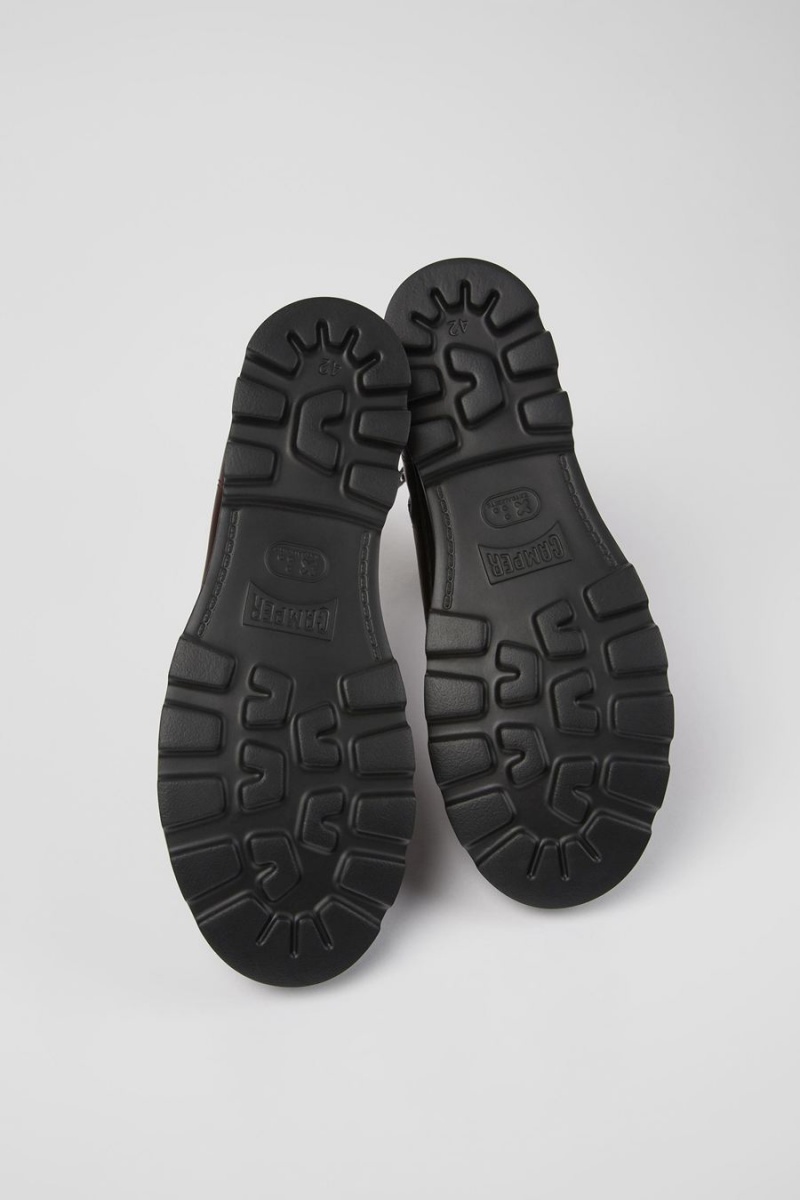 Botas Camper Brutus Medium Encaje Hombre Burdeos | MYEBJ-7645