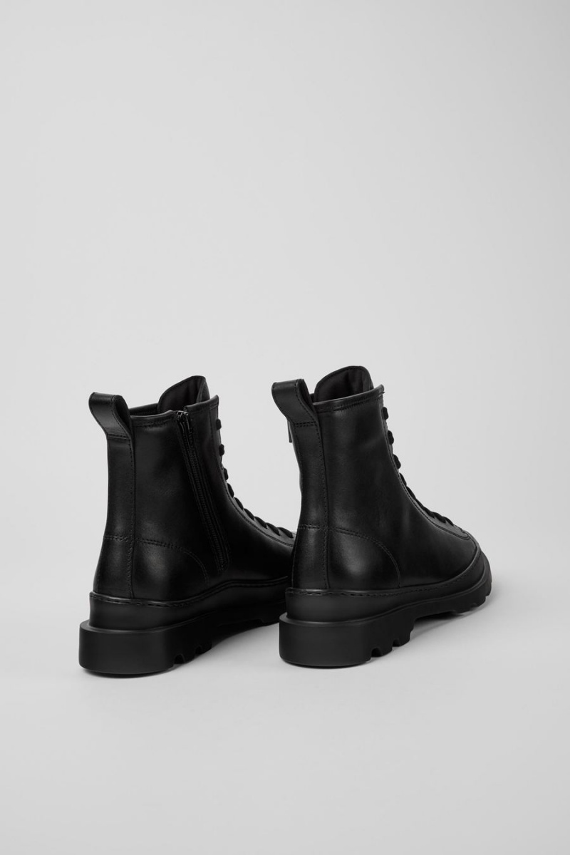 Botas Camper Brutus Medium Encaje Mujer Negras | VSXPW-7135