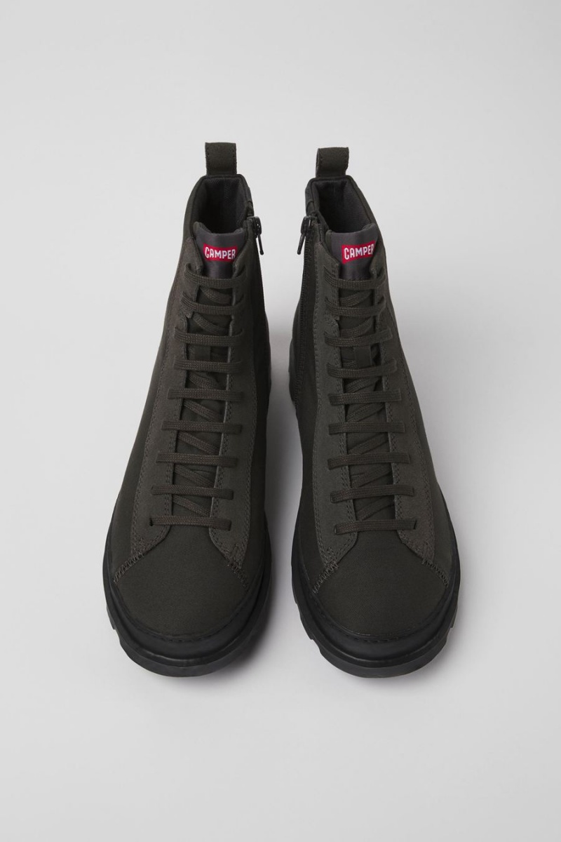 Botas Camper Brutus Textil Nubuck Ankle Hombre Gris | IZQMO-2954