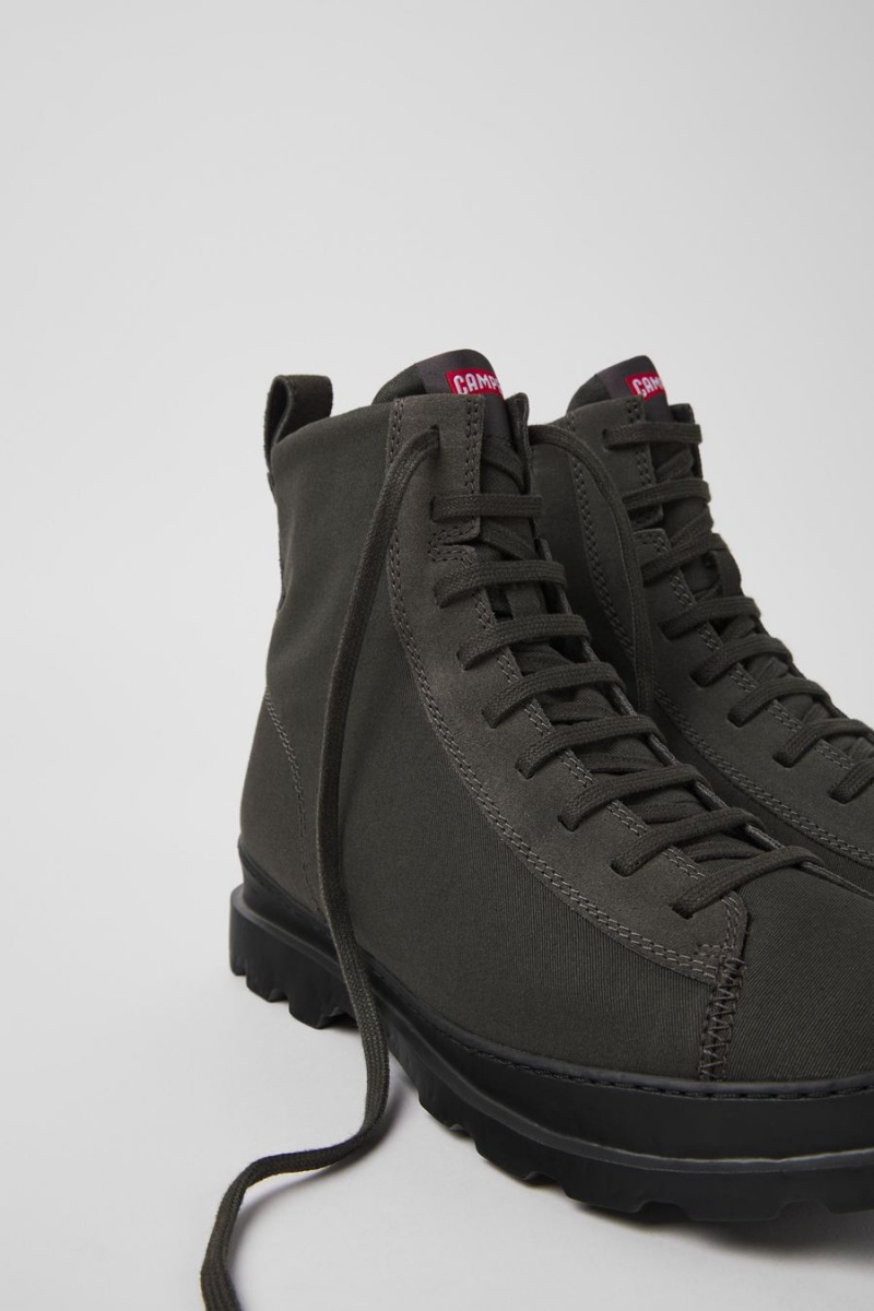 Botas Camper Brutus Textil Nubuck Ankle Hombre Gris | IZQMO-2954