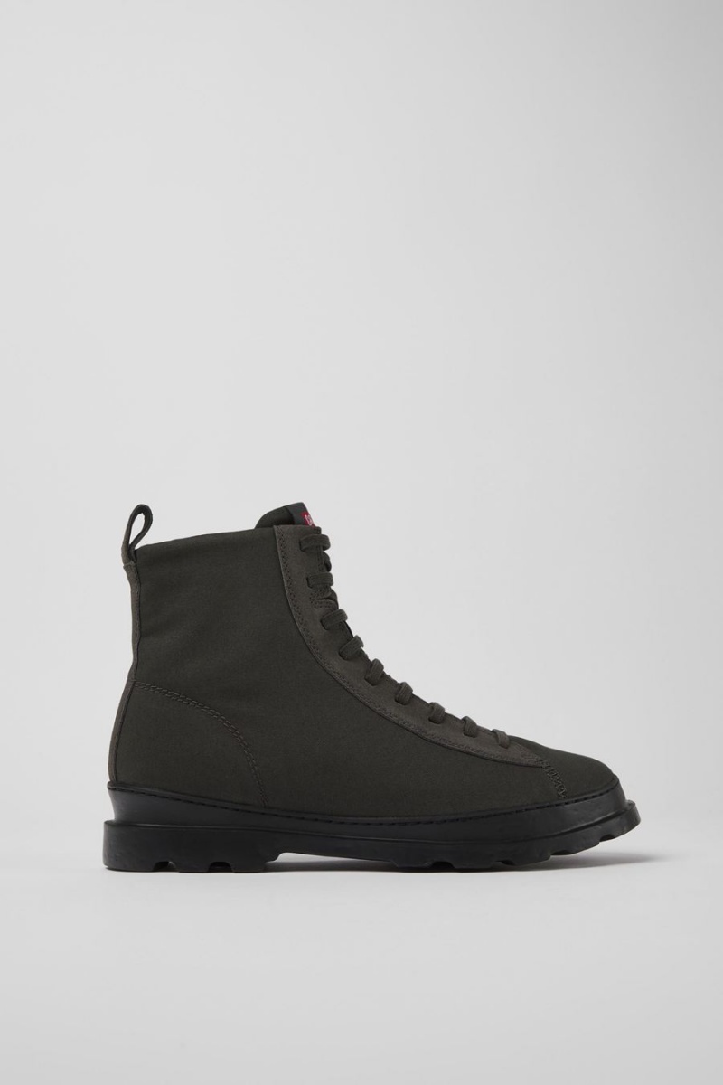 Botas Camper Brutus Textil Nubuck Ankle Hombre Gris | IZQMO-2954