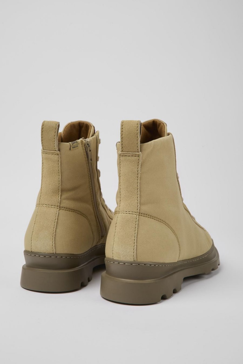 Botas Camper Brutus Textil Nubuck Ankle Mujer Beige | FSPGO-9316