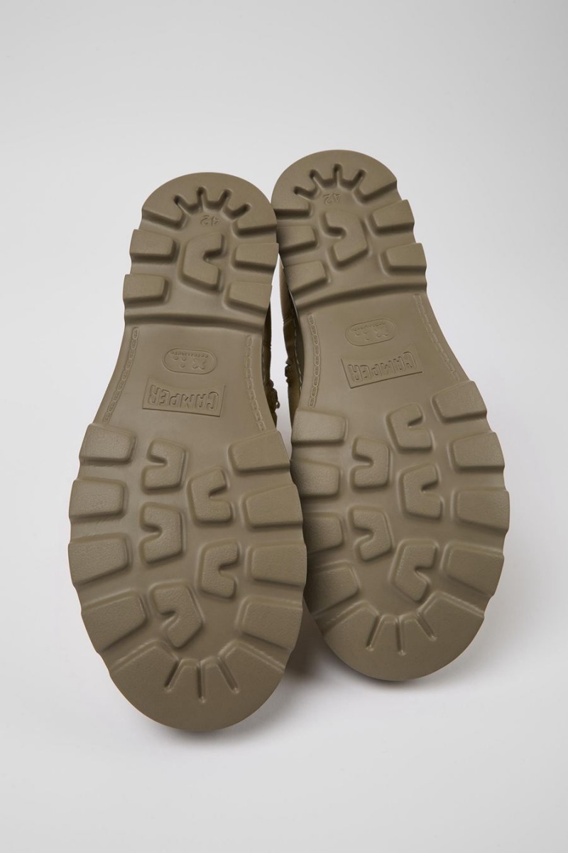 Botas Camper Brutus Textil Nubuck Ankle Mujer Beige | FSPGO-9316