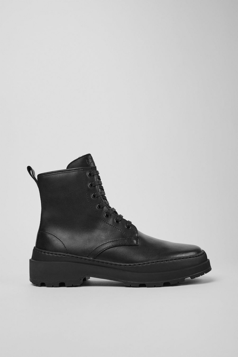 Botas Camper Brutus Trek Michelin Cuero Ankle Hombre Negras | UPEIL-4063