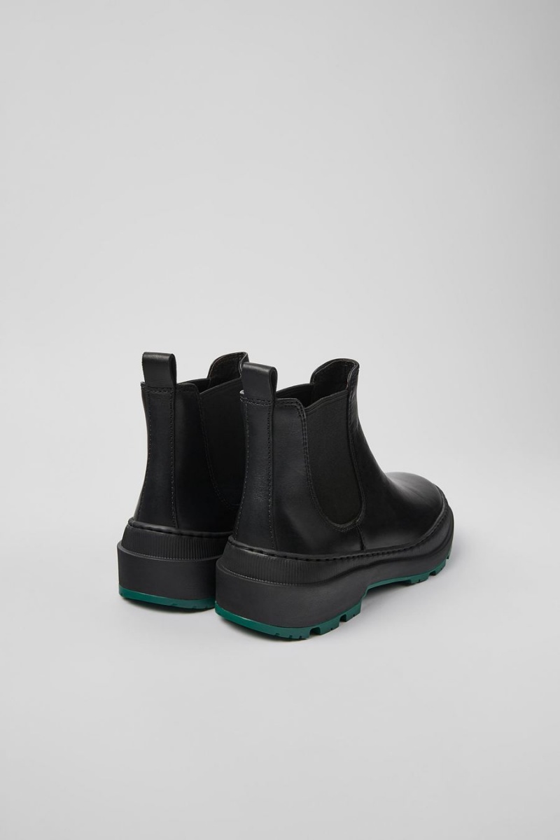 Botas Camper Brutus Trek Michelin Cuero Ankle Mujer Negras | VPXON-6975