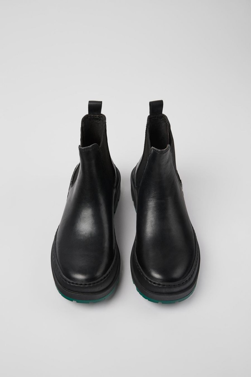 Botas Camper Brutus Trek Michelin Cuero Ankle Mujer Negras | VPXON-6975