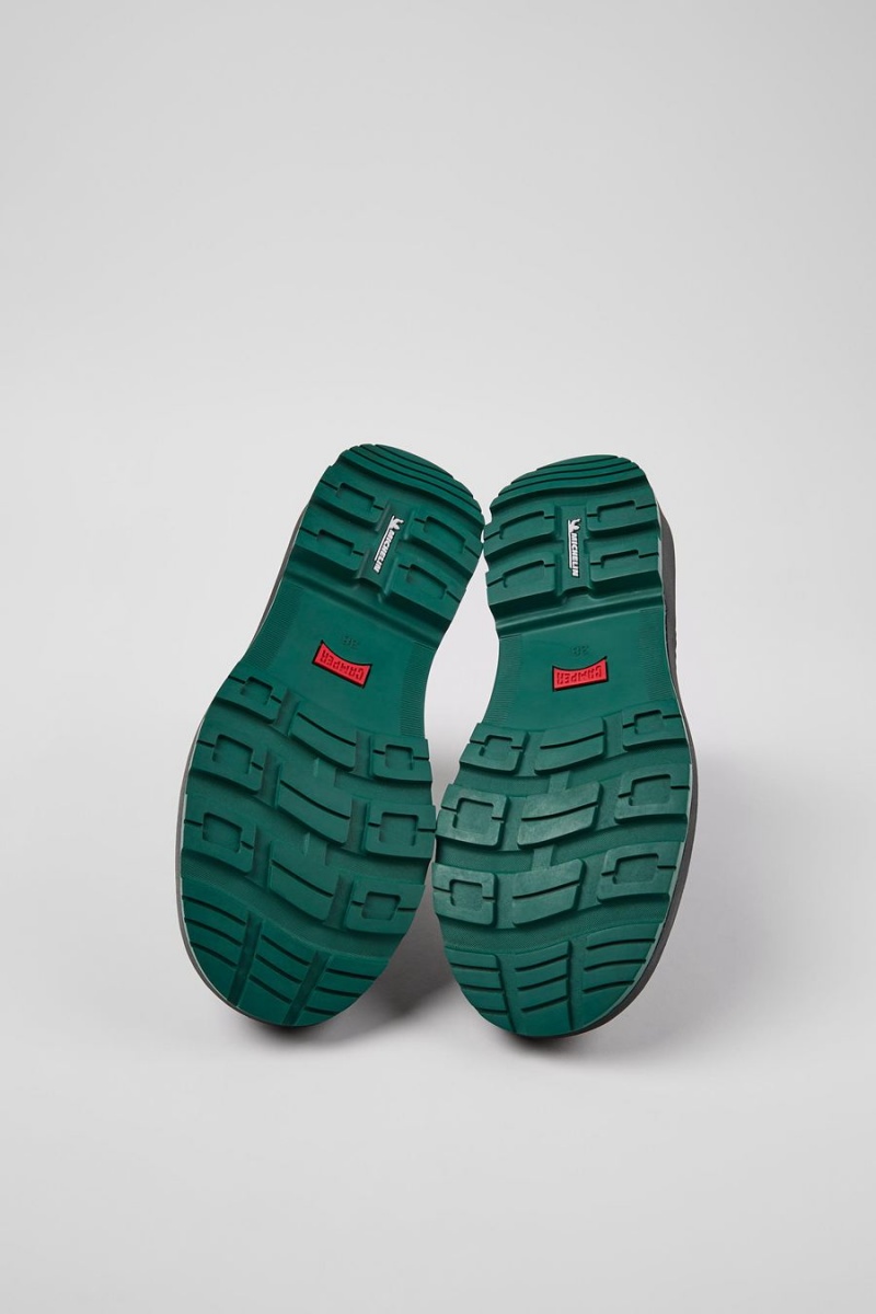 Botas Camper Brutus Trek Michelin Cuero Ankle Mujer Negras | VPXON-6975