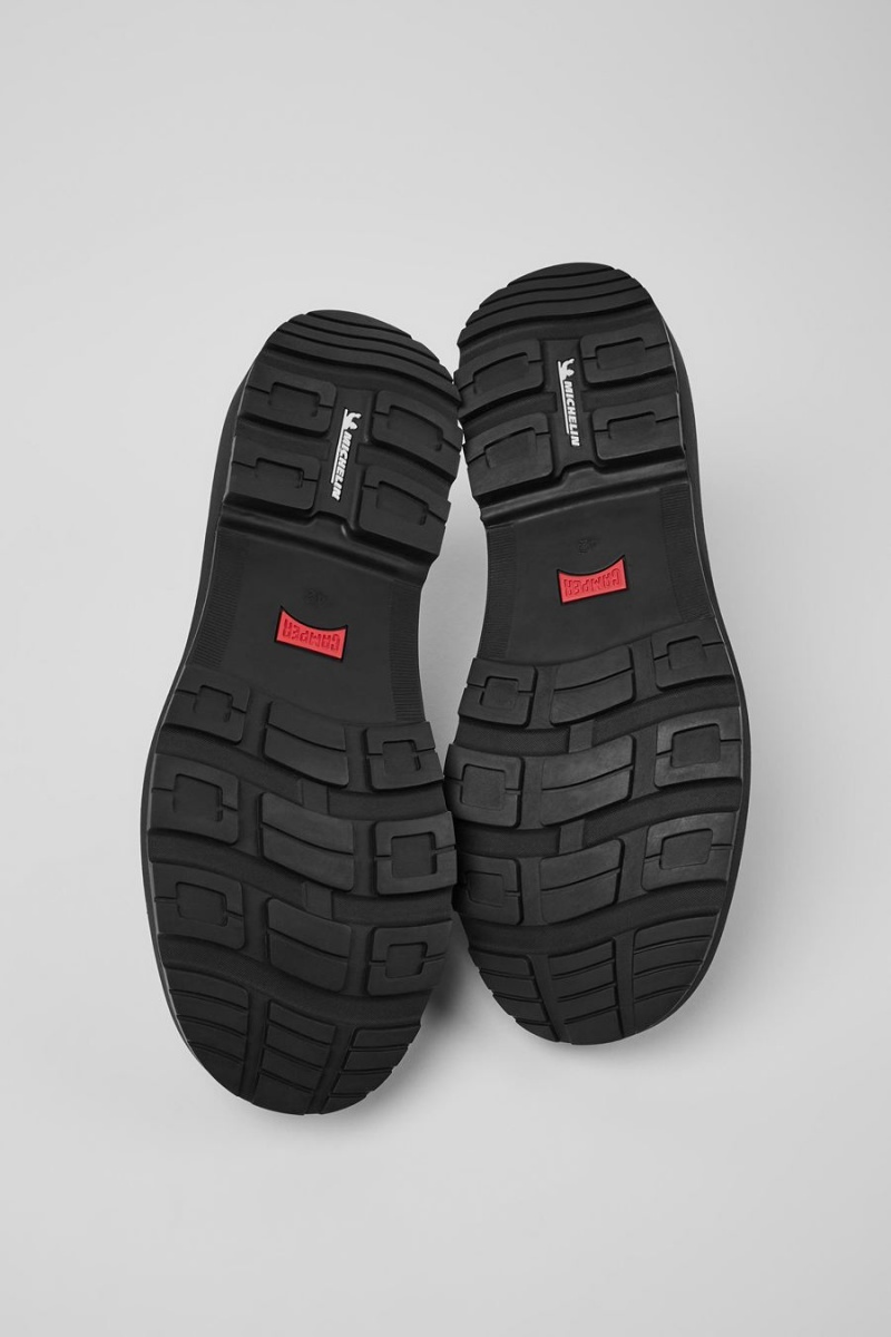 Botas Camper Brutus Trek Michelin Cuero Ankle Hombre Negras | JKLRG-0462