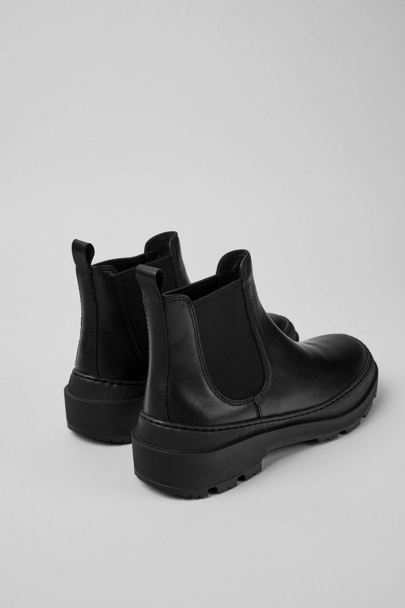 Botas Camper Brutus Trek Michelin Cuero Ankle Mujer Negras | KLZRN-6382
