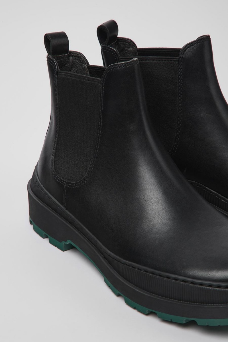 Botas Camper Brutus Trek Michelin Cuero Ankle Hombre Negras | UMCEI-2093