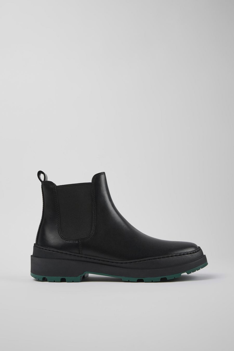 Botas Camper Brutus Trek Michelin Cuero Ankle Hombre Negras | UMCEI-2093