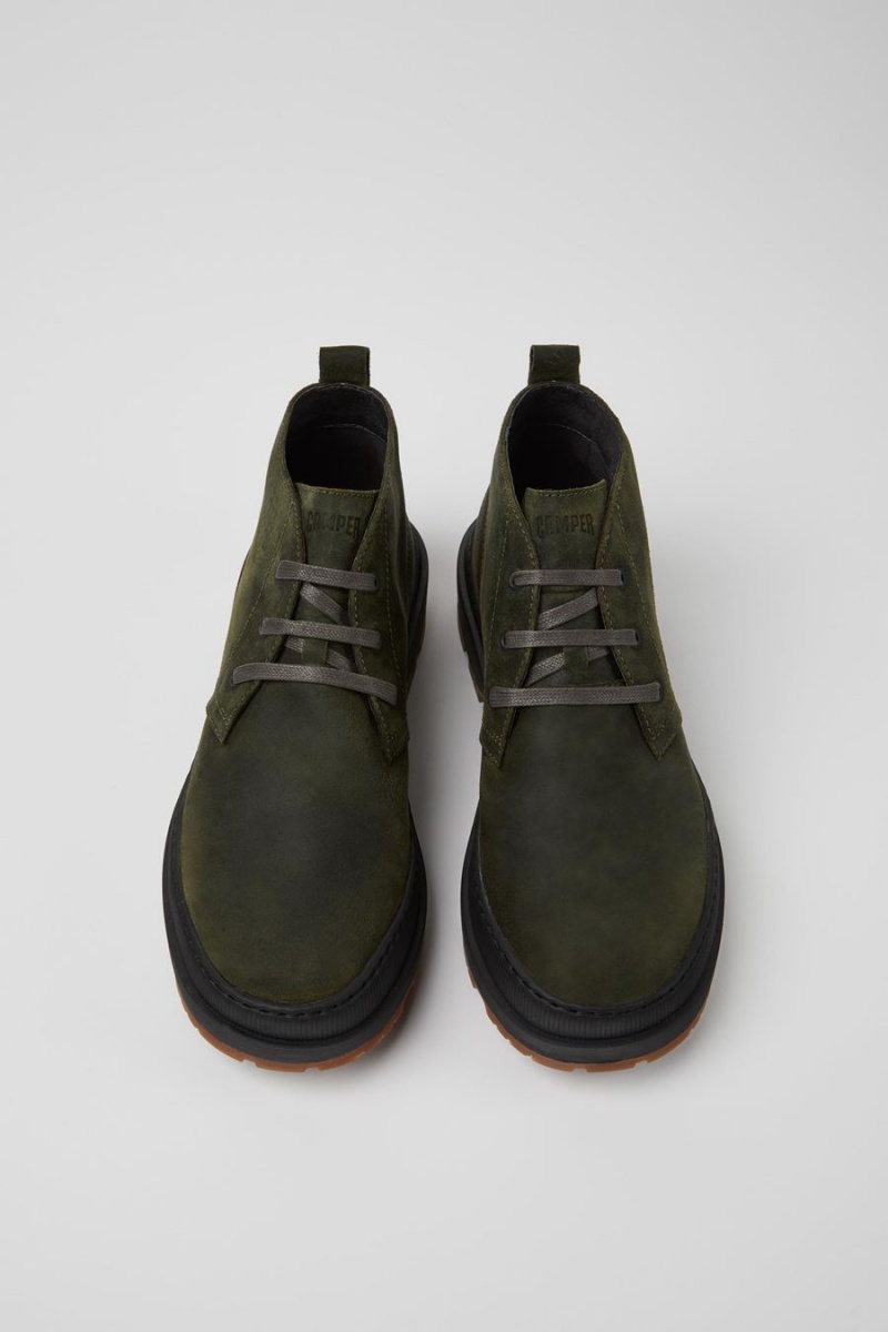 Botas Camper Brutus Trek Michelin Nubuck Ankle Hombre Verde | IKFER-0485