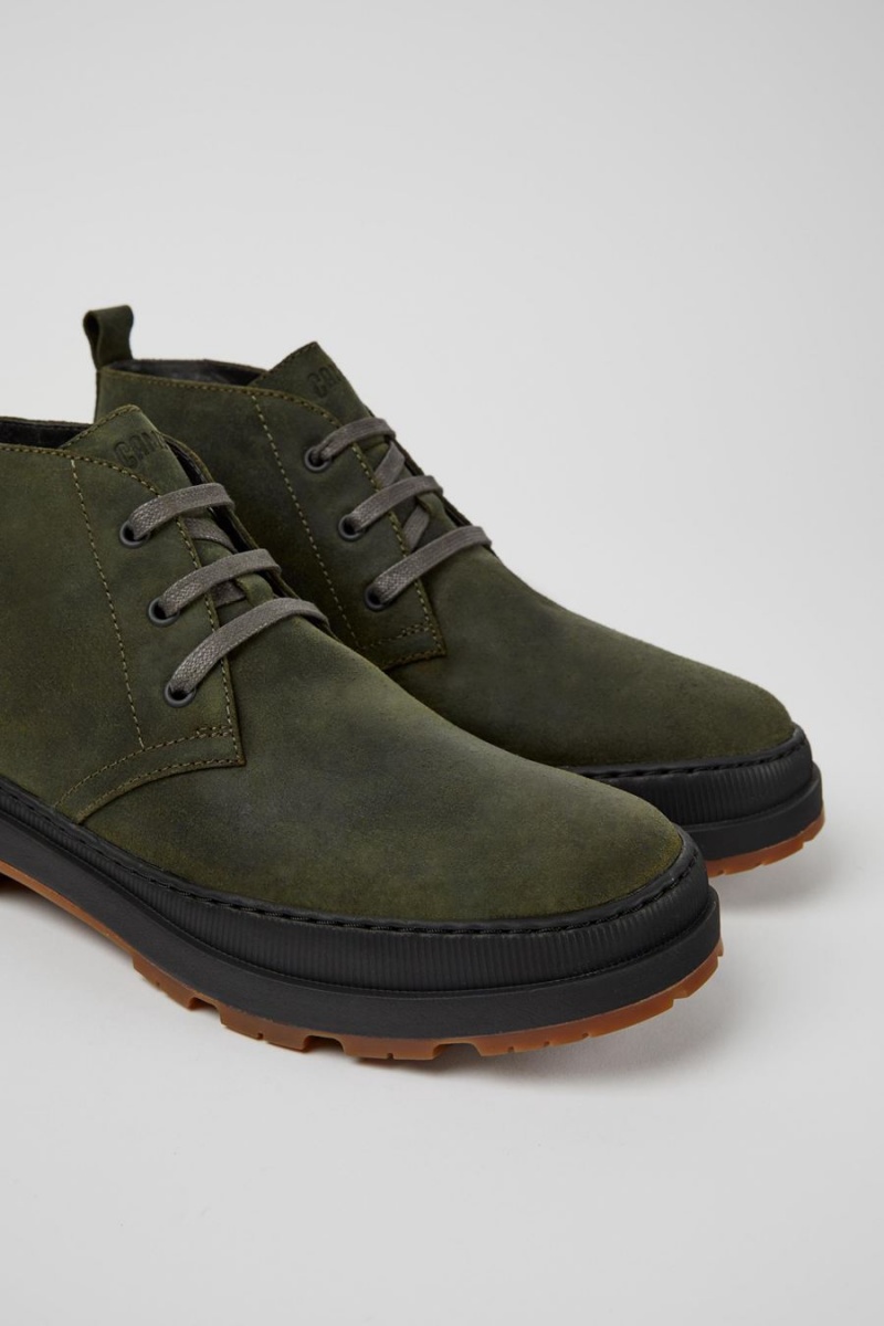 Botas Camper Brutus Trek Michelin Nubuck Ankle Hombre Verde | IKFER-0485