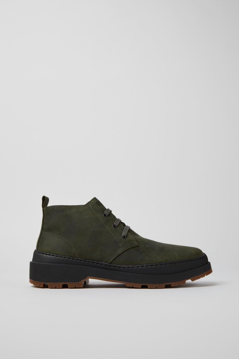 Botas Camper Brutus Trek Michelin Nubuck Ankle Hombre Verde | IKFER-0485