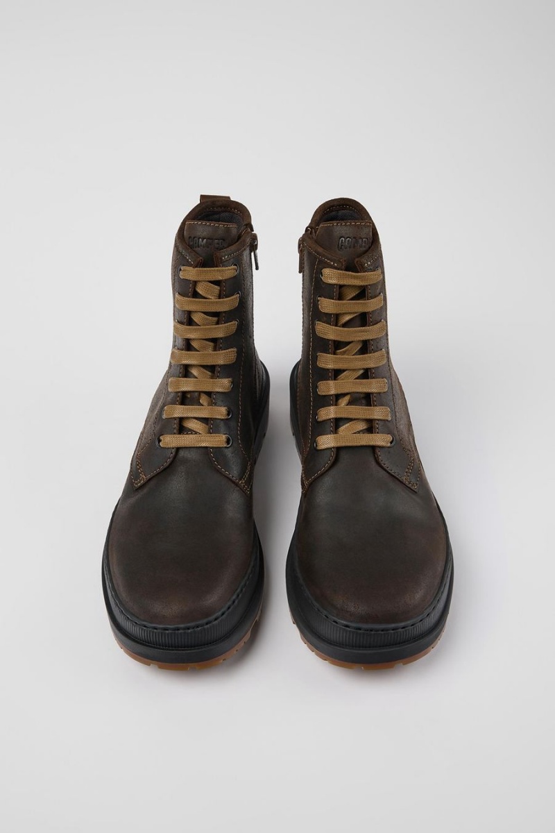 Botas Camper Brutus Trek Michelin Nubuck Medium Hombre Marrones | BKIUR-2680