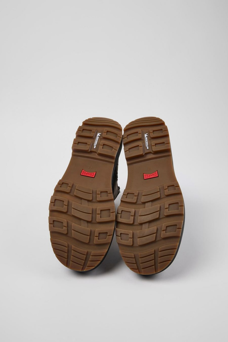 Botas Camper Brutus Trek Michelin Nubuck Medium Hombre Marrones | BKIUR-2680
