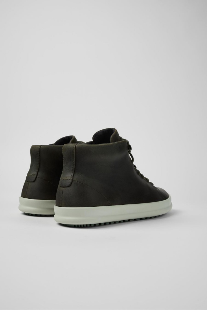 Botas Camper Chasis Cuero Hombre Verde | NUJWD-1853