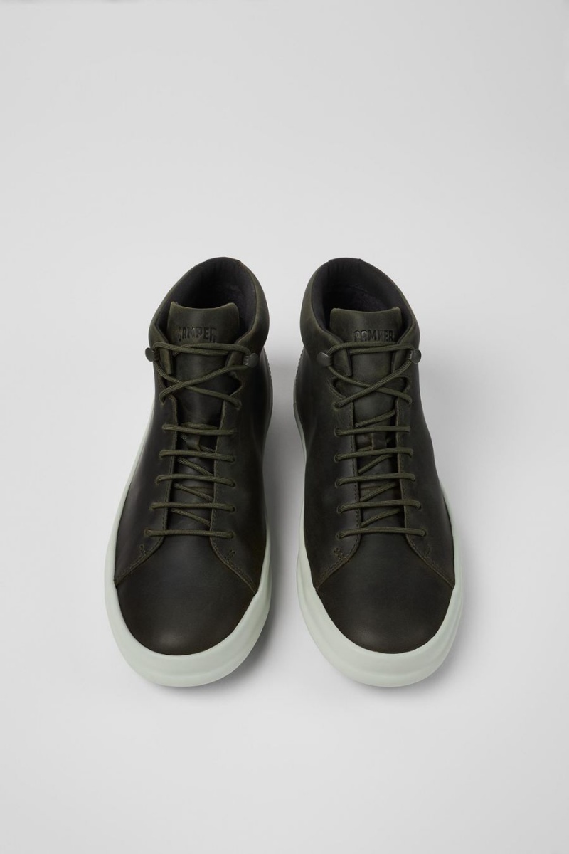 Botas Camper Chasis Cuero Hombre Verde | NUJWD-1853