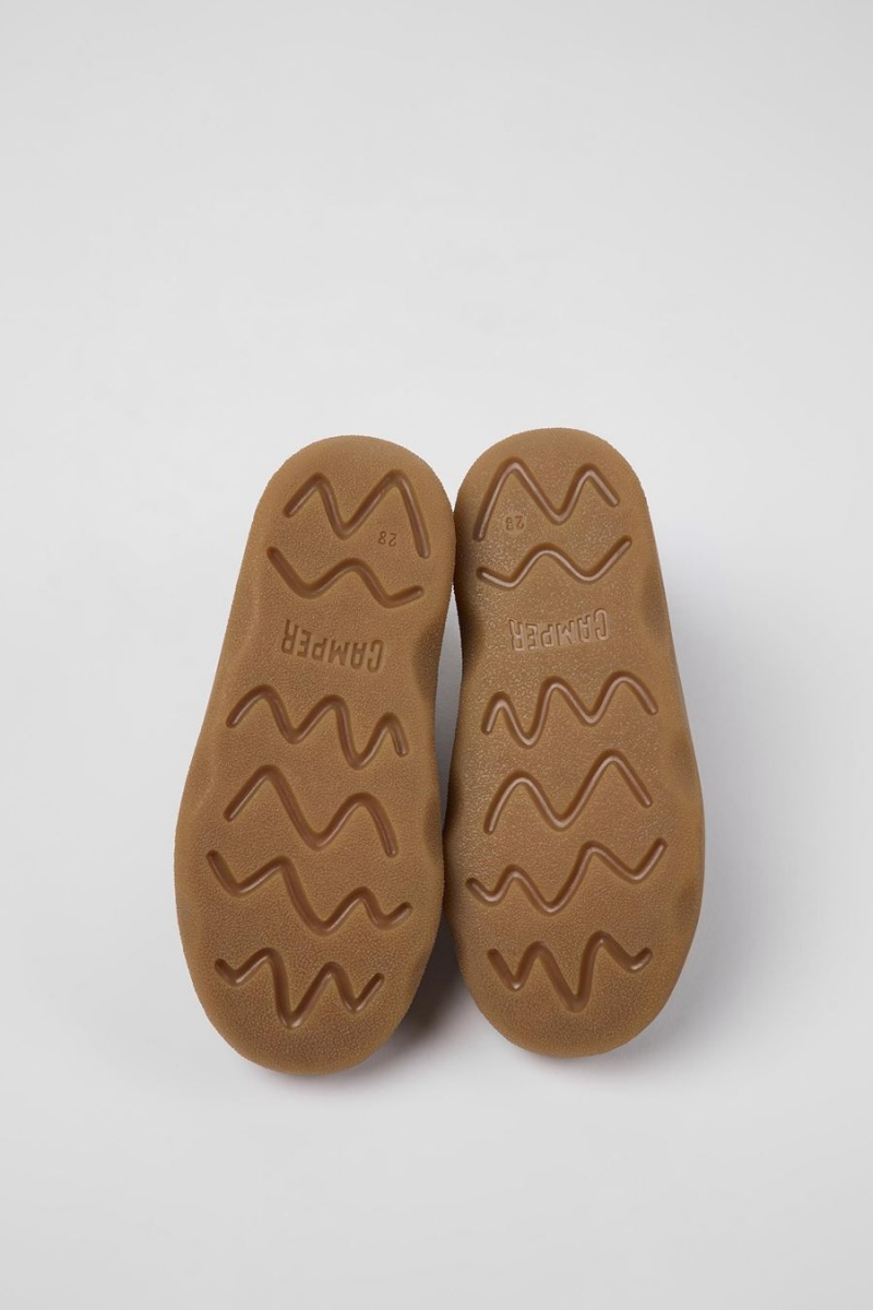 Botas Camper Cuero Ankle Niño Marrones | NAXHM-8361