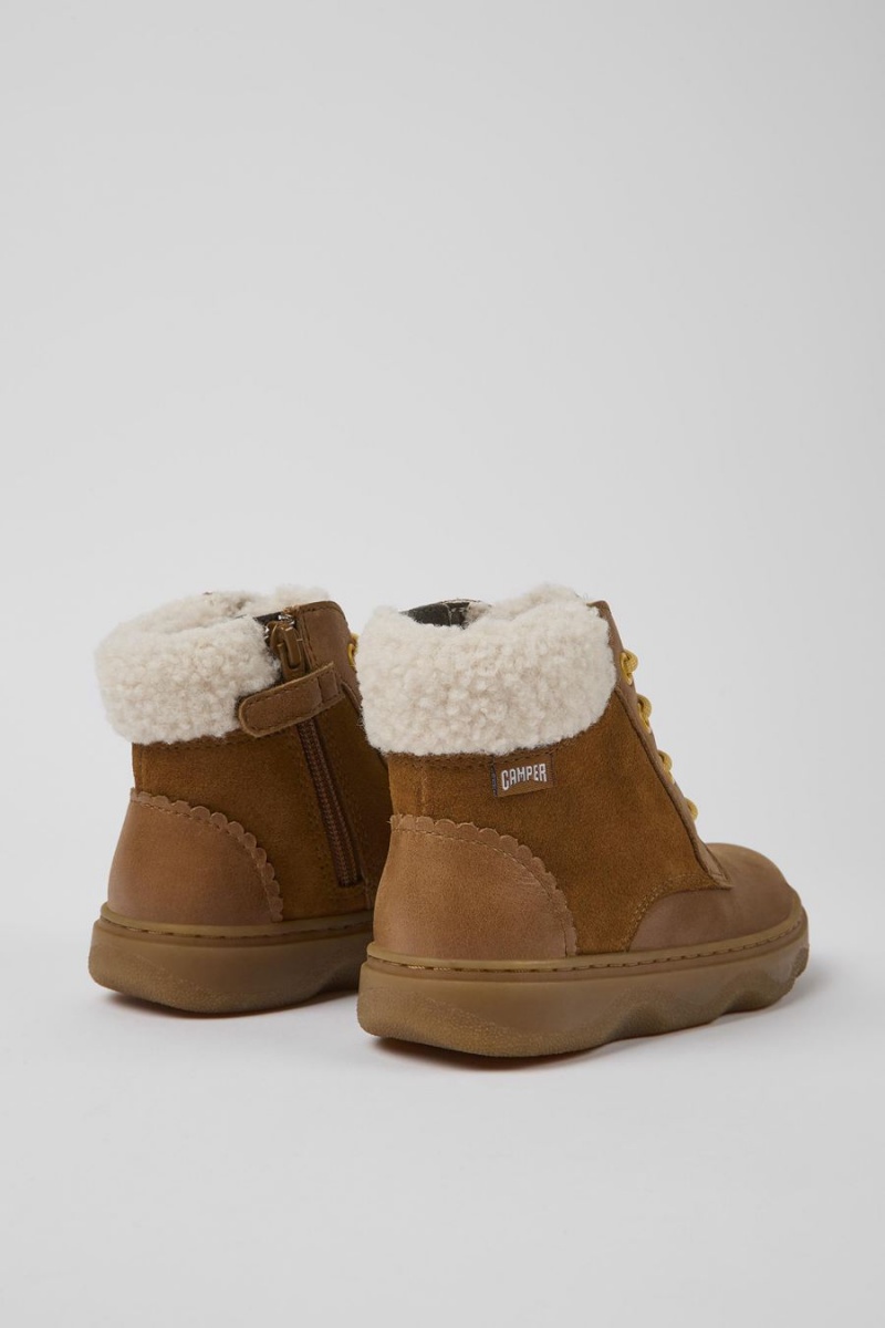 Botas Camper Cuero Niña Marrones | GFYRS-5168