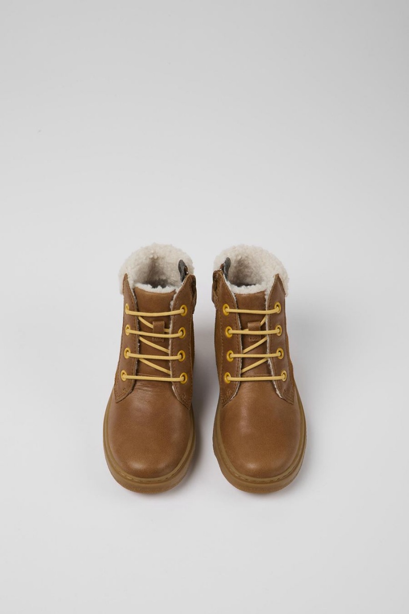 Botas Camper Cuero Niña Marrones | GFYRS-5168