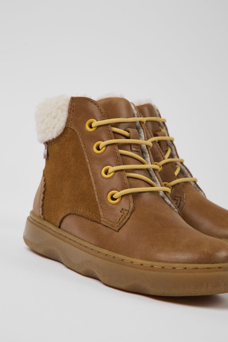 Botas Camper Cuero Niña Marrones | GFYRS-5168