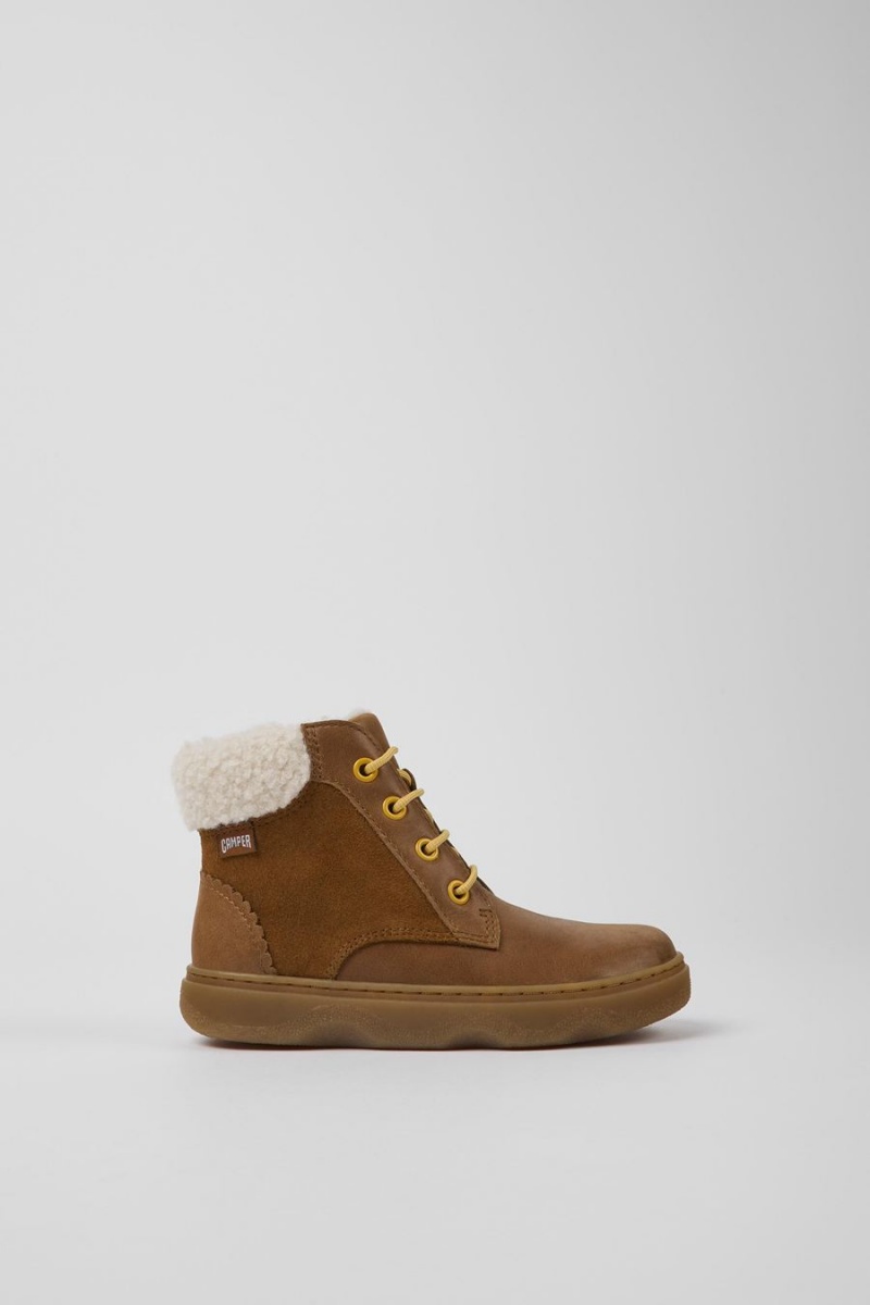 Botas Camper Cuero Niña Marrones | GFYRS-5168