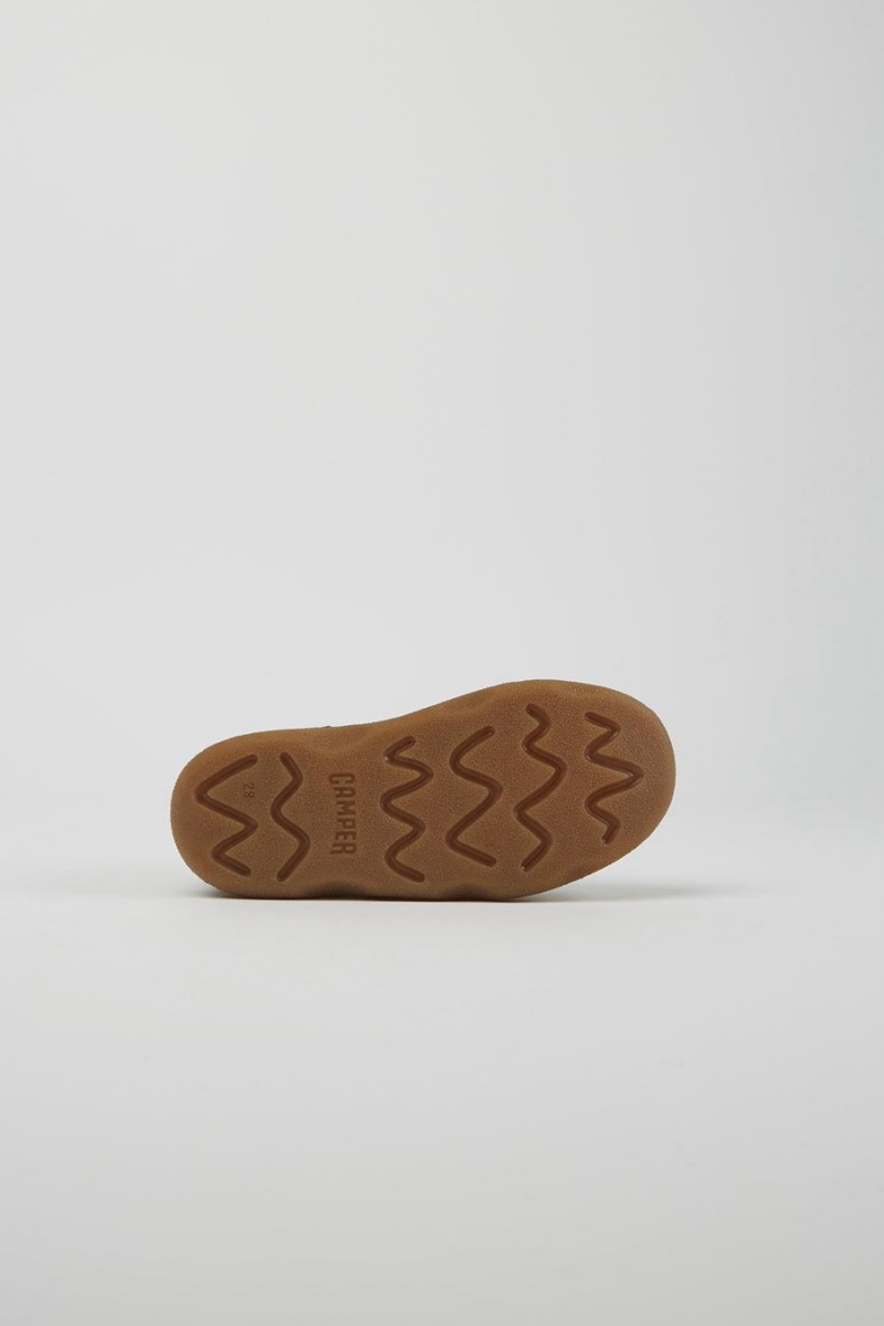 Botas Camper Cuero Niño Negras | POHJK-7659