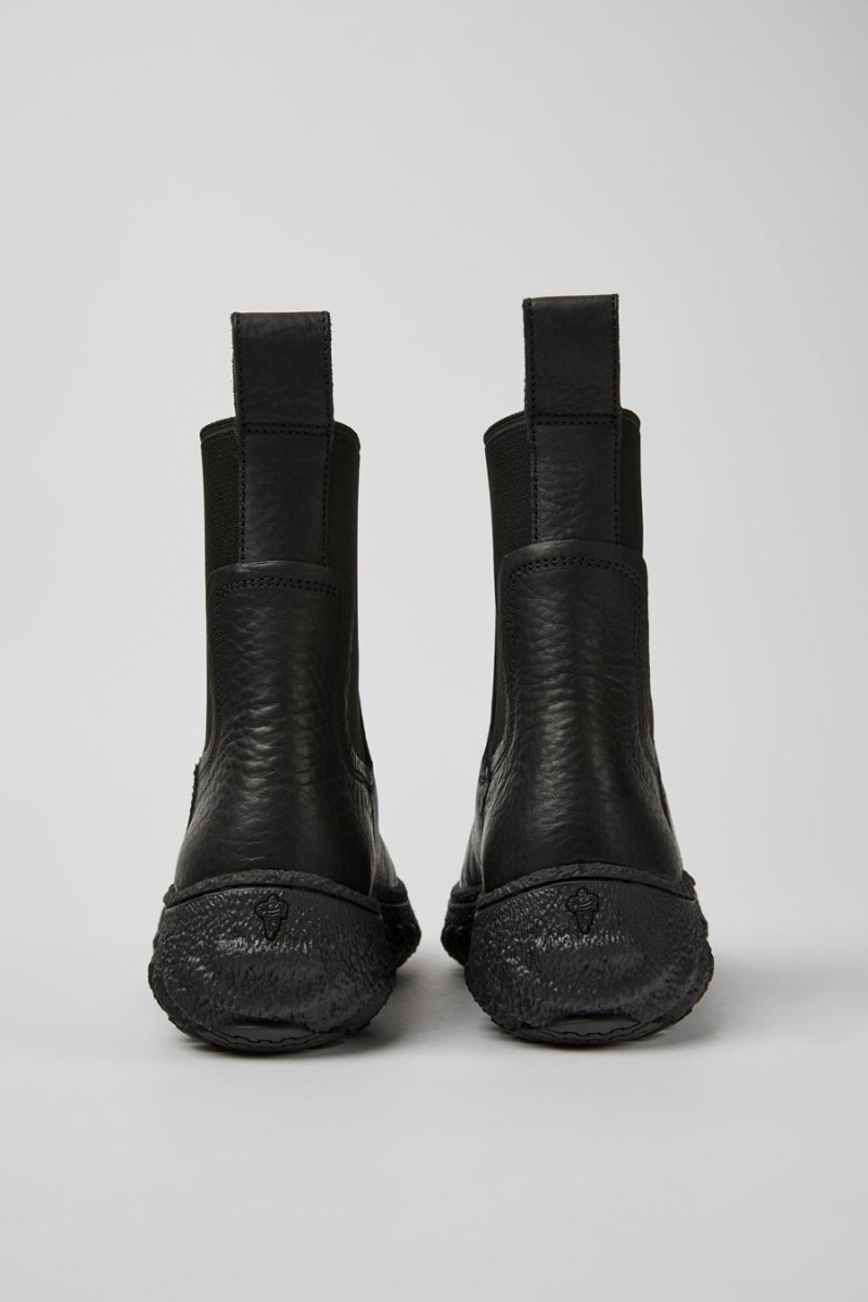 Botas Camper Ground Michelin Cuero Ankle Mujer Negras | EZTYH-1259