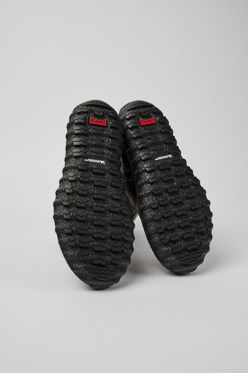 Botas Camper Ground Michelin Cuero Ankle Mujer Negras | EZTYH-1259