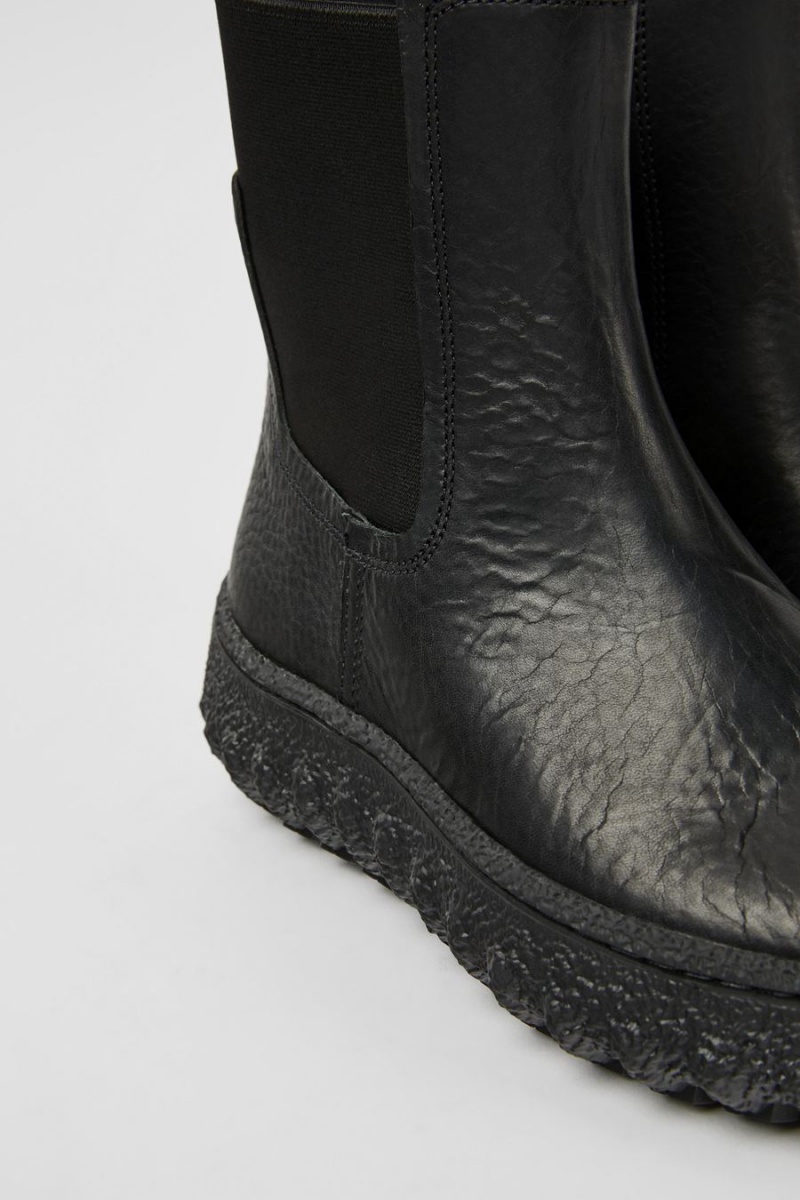Botas Camper Ground Michelin Cuero Ankle Mujer Negras | EZTYH-1259