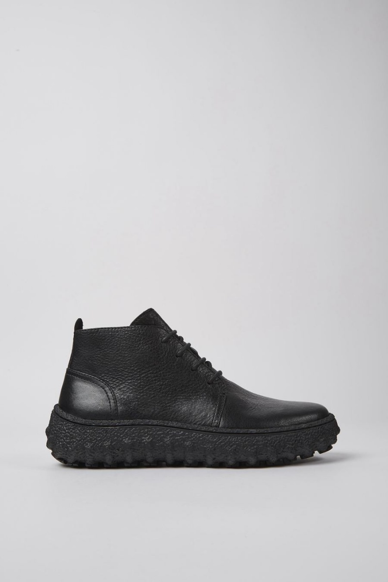 Botas Camper Ground Michelin Encaje Up Ankle Hombre Negras | GPTZK-4936