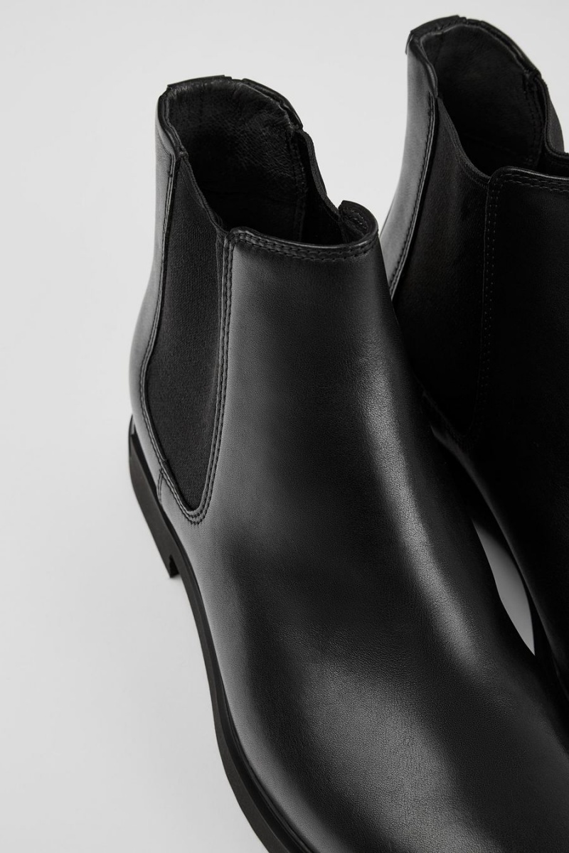 Botas Camper Iman Ankle Mujer Negras | EHIZB-8197