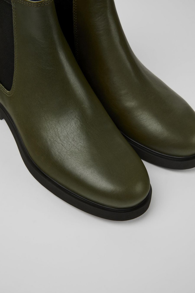 Botas Camper Iman Cuero Chelsea Mujer Verde | FPTQS-2438