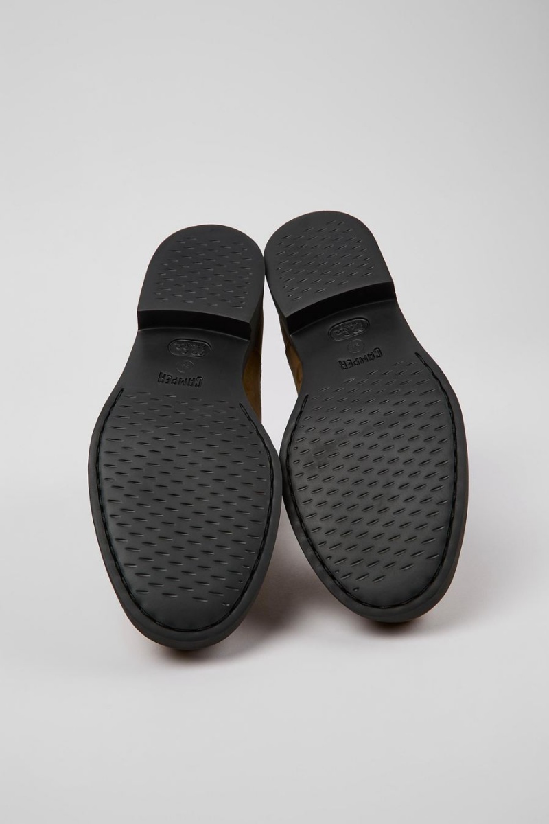 Botas Camper Iman Nubuck Chelsea Mujer Marrones | AJDKT-8904