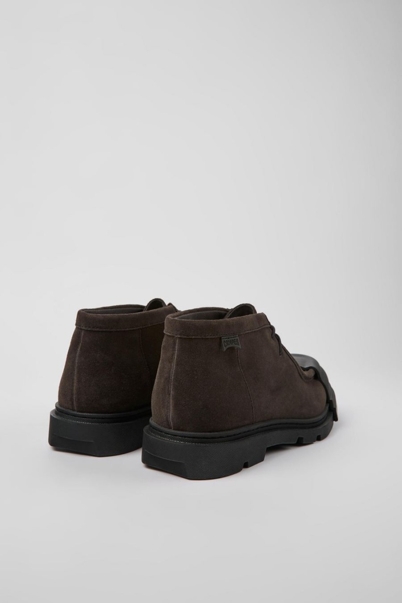 Botas Camper Junction Nubuck Hombre Gris | QMOHJ-7836