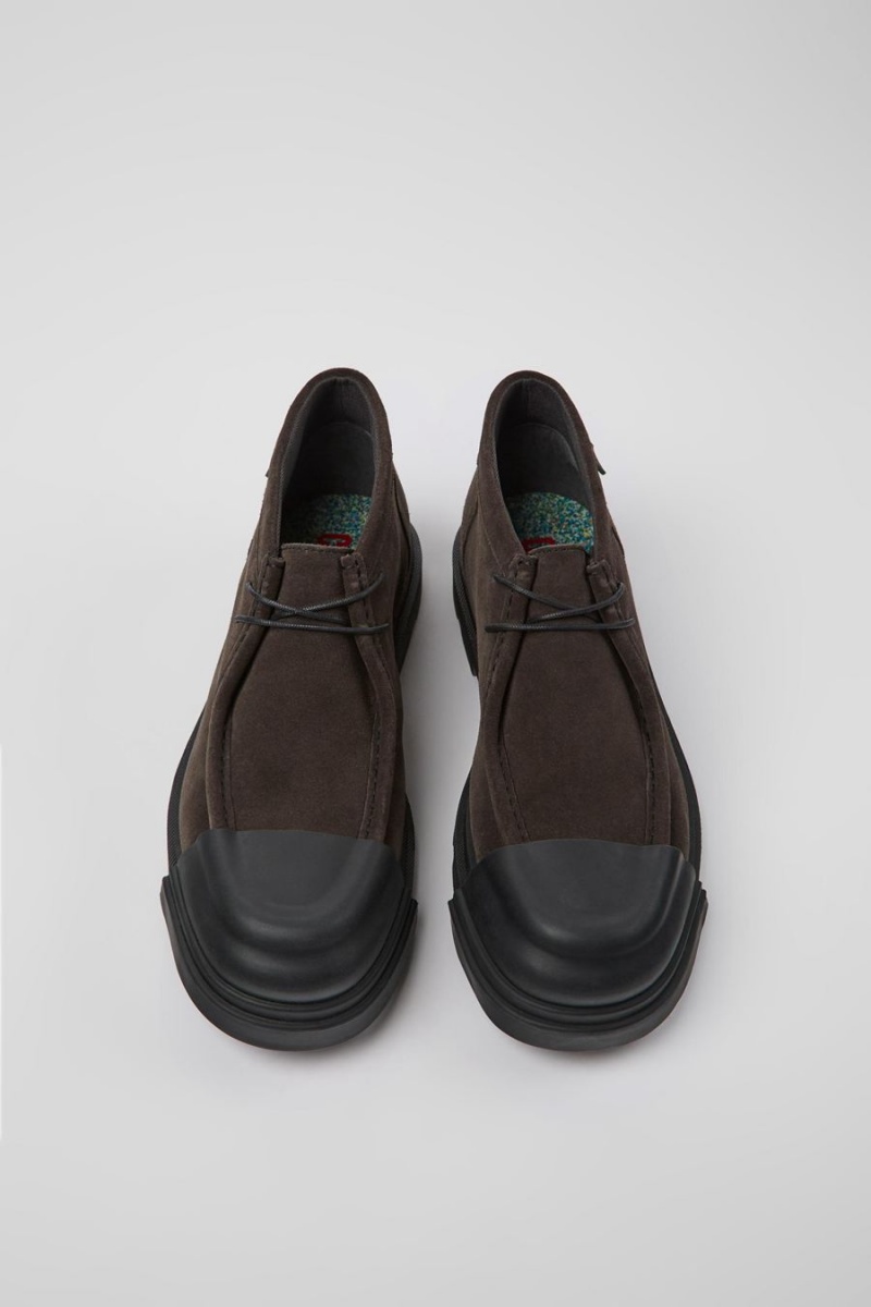 Botas Camper Junction Nubuck Hombre Gris | QMOHJ-7836