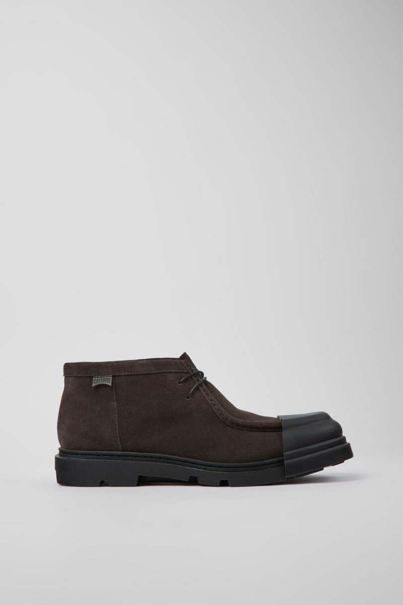 Botas Camper Junction Nubuck Hombre Gris | QMOHJ-7836