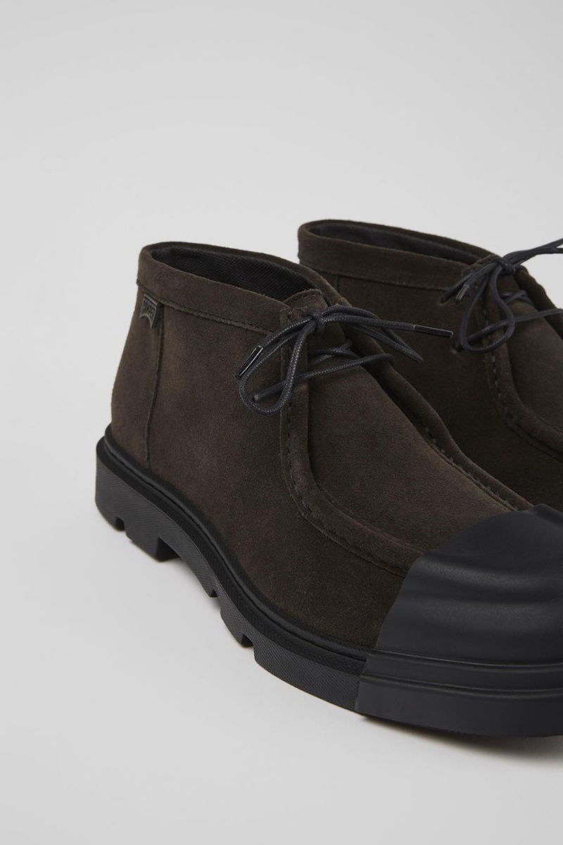 Botas Camper Junction Nubuck Mujer Gris | EUHSR-1852